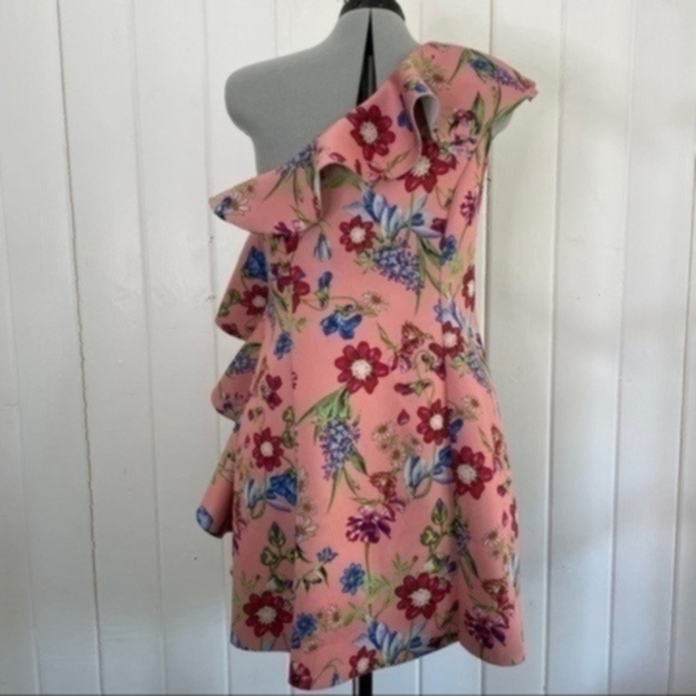 ASOS DESIGN Floral One Shoulder Ruffle Dress​​​ - Picture 7 of 10